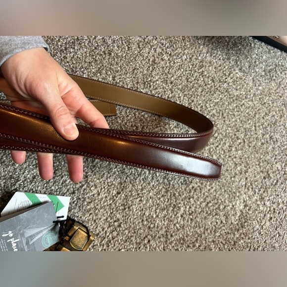 BrassBuckle Brown ratchet Belt make it yourself - Picture 9 of 9